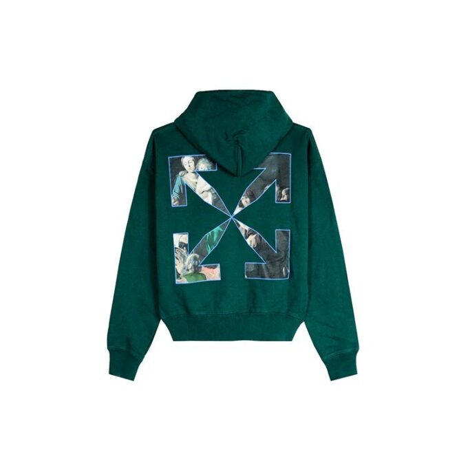 FW20 Caravaggio Jersey holgado con capucha para hombre Verde