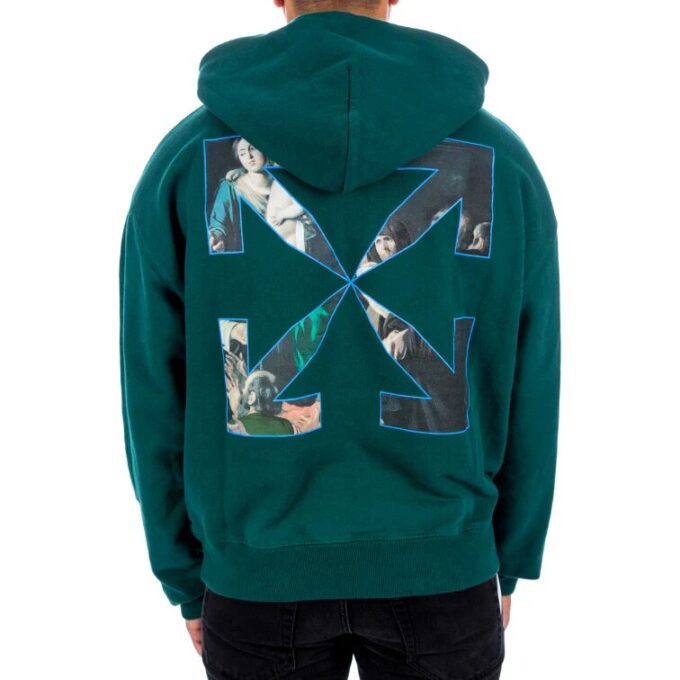 FW20 Caravaggio Jersey holgado con capucha para hombre Verde