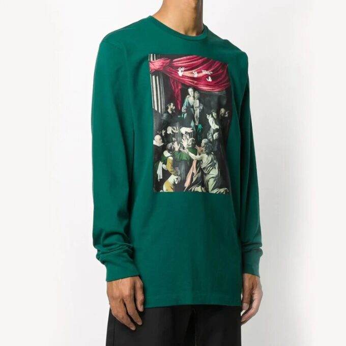 FW20 Caravaggio para hombre, manga larga y cuello redondo