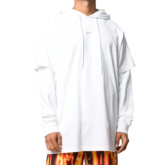 FW20 Estampado de flechas con mangas superpuestas