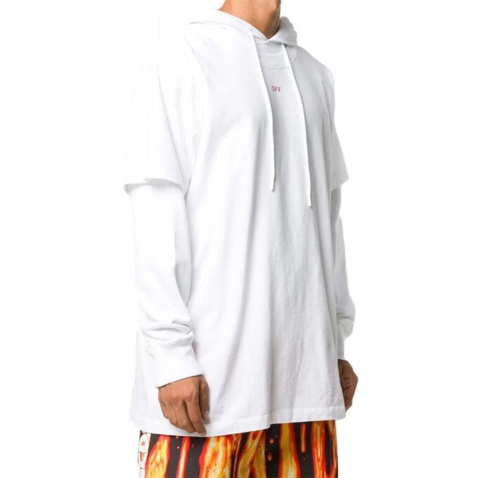 FW20 Estampado de flechas con mangas superpuestas