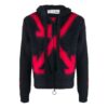 FW20 Fuzzy Arrows Jersey con capucha y manga larga para hombre Negro
