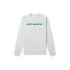 FW20 Jersey con estampado de logotipo pintado a mano para hombre, gris