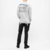FW20 Jersey con estampado de logotipo pintado a mano para hombre, gris