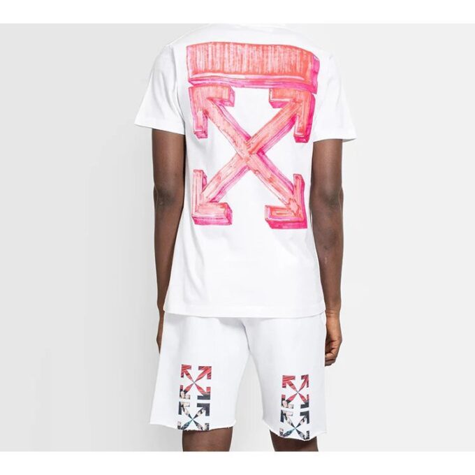 FW20 Marker Arrow Rojo con flecha estampada para hombre, blanco