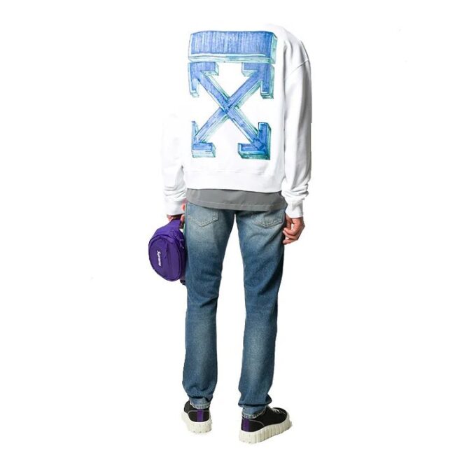 FW20 Marker Arrows Jersey holgado para hombre Blanco