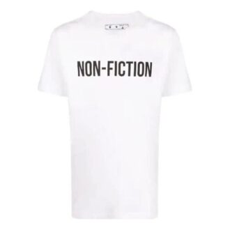 FW20 Non-Fiction estampada para hombre, blanca