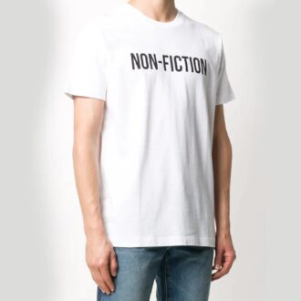 FW20 Non-Fiction estampada para hombre, blanca