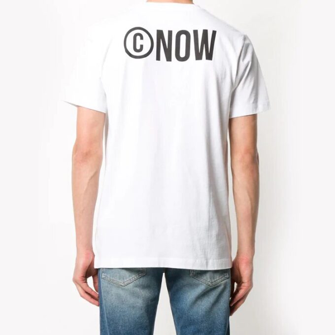 FW20 Non-Fiction estampada para hombre, blanca