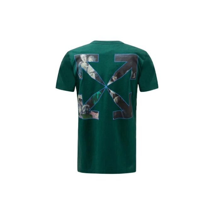 FW20 Sudadera con capucha para hombre con estampado Caravaggio, verde