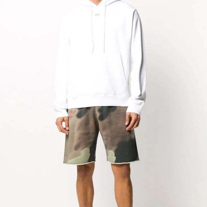 FW20 Sudadera con capucha y estampado de Arrows para hombre, color blanco