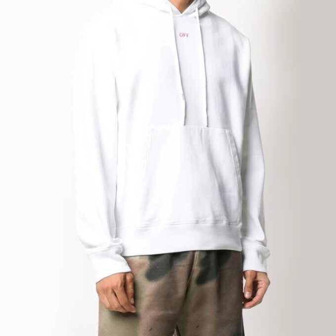 FW20 Sudadera con capucha y estampado de Arrows para hombre, color blanco
