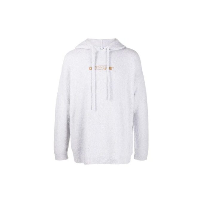 FW20 Sudadera con capucha y estampado de flechas para hombre, gris