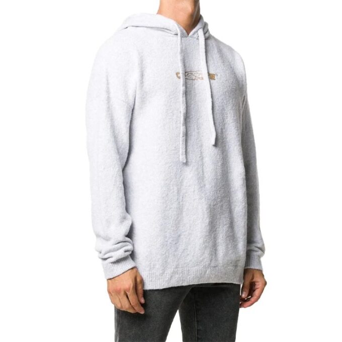 FW20 Sudadera con capucha y estampado de flechas para hombre, gris