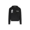 FW20 Sudadera con capucha y estampado Kissing para hombre, color negro