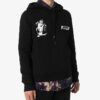 FW20 Sudadera con capucha y estampado Kissing para hombre, color negro