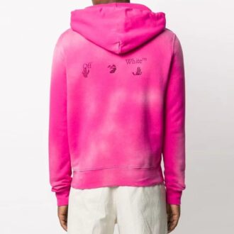 FW20 Sudadera con capucha y logotipo Bleach Rosa melocotón