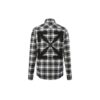 FW21 Camisa de manga larga con estampado de cuadros y flechas grandes, versión negra