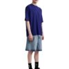 FW21 Camiseta azul de manga corta oversize con flecha de goma en Pantalones Cortos