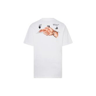 FW21 Camiseta blanca de corte holgado, cuello redondo y pantalones cortos con estampado de pintura FW21 Camiseta blanca de corte holgado, cuello redondo y pantalones cortos con estampado de pintura