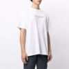 FW21 Camiseta blanca de corte holgado, cuello redondo y pantalones cortos con estampado de pintura