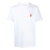 FW21 Camiseta blanca de manga corta con logo alfabético, versión estándar