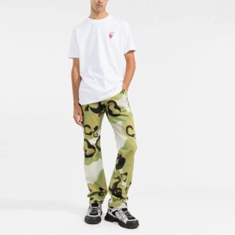 FW21 Camiseta blanca de manga corta con logo alfabético, versión estándar