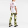 FW21 Camiseta blanca de manga corta con logo alfabético, versión estándar