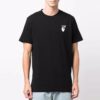 FW21 Camiseta de manga corta con diseño de flecha multicolor degradado, versión estándar, negro