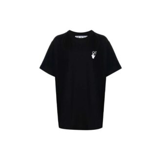 FW21 Camiseta de manga corta con estampado de Caravaggio, corte holgado, negro FW21 Camiseta de manga corta con estampado de Caravaggio, corte holgado, negro
