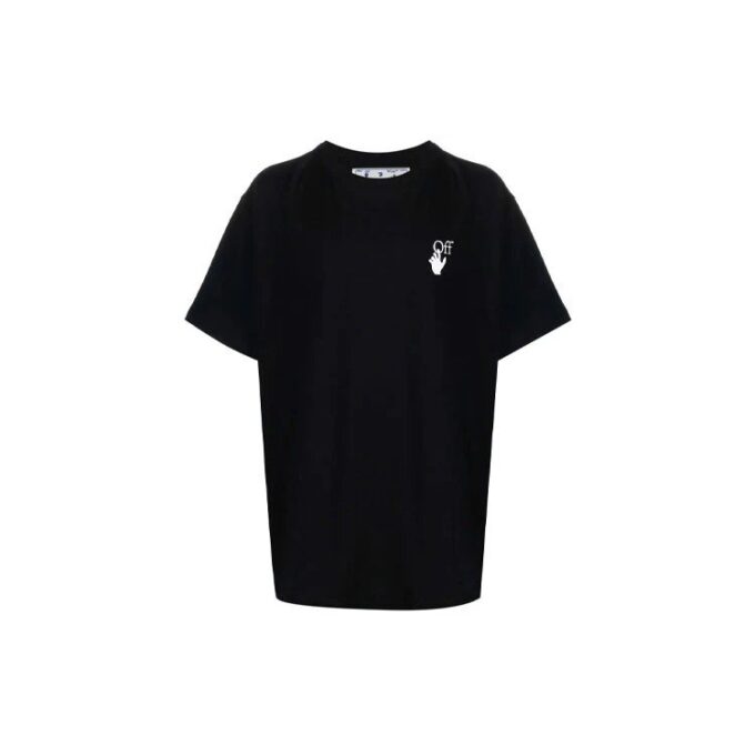 FW21 Camiseta de manga corta con estampado de Caravaggio, corte holgado, negro