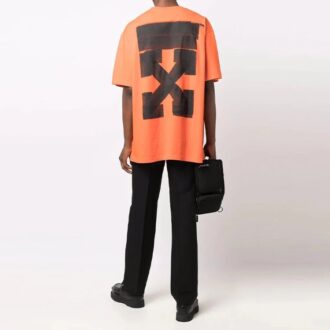 FW21 Camiseta de manga corta holgada con estampado de flechas y rotulador gigante FW21 Camiseta de manga corta holgada con estampado de flechas y rotulador gigante