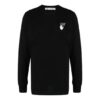 FW21 Camiseta de manga larga con cuello redondo y estampado de flechas, color negro