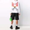 FW21 Camiseta de manga larga para hombre con estampado de Arrows, color blanco