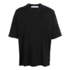 FW21 Camiseta de Pantalones Cortos con cuello redondo y estampado de flecha, versión estándar, negro