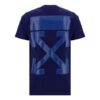 FW21 Camiseta de Pantalones Cortos con cuello redondo y estampado de flechas, versión estándar, azul