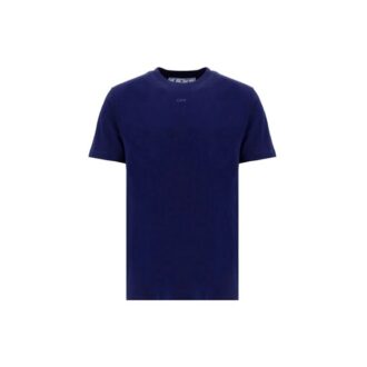 FW21 Camiseta de Pantalones Cortos con cuello redondo y estampado de flechas, versión estándar, azul FW21 Camiseta de Pantalones Cortos con cuello redondo y estampado de flechas, versión estándar, azul