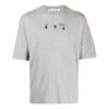 FW21 Camiseta de pantalones cortos con cuello redondo y estampado del logotipo de Arrows, versión estándar, gris