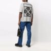 FW21 Camiseta de pantalones cortos con cuello redondo y estampado del logotipo de Arrows, versión estándar, gris