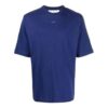FW21 Camiseta de pantalones cortos con cuello redondo y flecha, versión azul