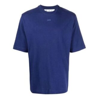 FW21 Camiseta de pantalones cortos con cuello redondo y flecha, versión azul FW21 Camiseta de pantalones cortos con cuello redondo y flecha, versión azul