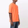 FW21 Camiseta de Pantalones Cortos con cuello redondo y logo en el pecho, versión básica, naranja