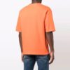 FW21 Camiseta de Pantalones Cortos con cuello redondo y logo en el pecho, versión básica, naranja
