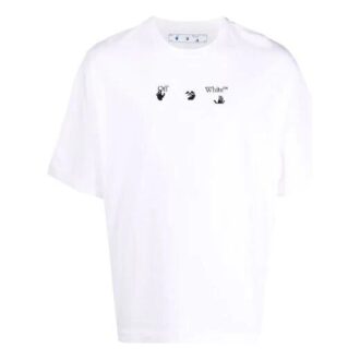 FW21 Camiseta de pantalones cortos con estampado de Arrows, versión estándar, color blanco
