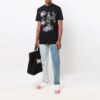 FW21 Camiseta estampada de cuello redondo y pantalones cortos, versión negra