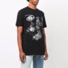 FW21 Camiseta estampada de cuello redondo y pantalones cortos, versión negra