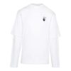 FW21 Camiseta unisex de manga larga con flecha blanca, versión estándar, color blanco