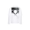 FW21 Camiseta unisex de manga larga con flecha blanca, versión estándar, color blanco