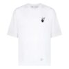 FW21 Caravaggio con estampado de flechas, cuello redondo, pantalones cortos y corte holgado, blanco