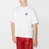 FW21 Caravaggio con estampado de flechas, cuello redondo, pantalones cortos y corte holgado, blanco